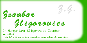 zsombor gligorovics business card